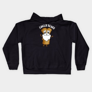 Ginger Beard Funny Gingerbread Food Pun Kids Hoodie